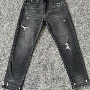 Pink Lily Women’s Charcoal Distressed Jeans